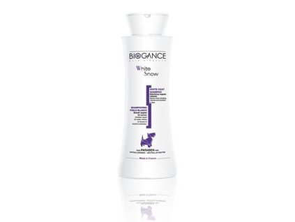 Šampón BIOGANCE White Snow 250 ml (pre svetlé a biele farby srsti)