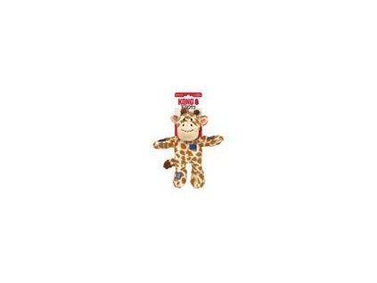 Hračka Kong Dog Wild Knots Preťahovadlo Žirafa s pískatkom, polyetylén M/L