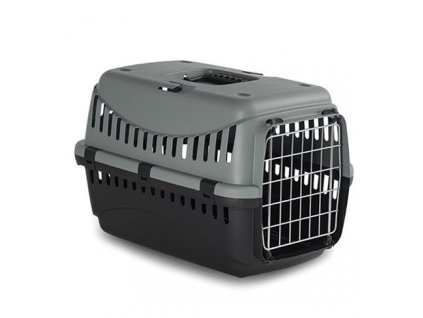 Prepravka Duvo+ Box ECO L 58x38x38cm, plastová, kovové dvierka, šedá