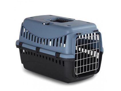 Prepravka Duvo+ Box ECO S 46x31x32cm, plastová, kovové dvierka, modrá