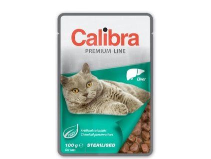 Calibra KAPSIČKA Premium cat Sterilised Pečeň v omáčke 100 g