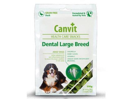 Pamlsok Canvit Health Care dog Dental Snack Large Breed 250 g
