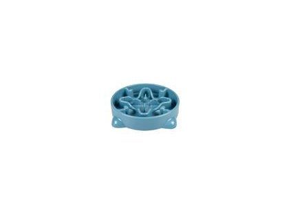 Miska DUVO+ na pomalé jedenie, modrá 700ml - M - 25,5x25,5x5cm