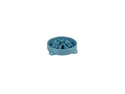 Miska DUVO+ na pomalé jedenie, modrá 300ml - S - 19x19x4cm