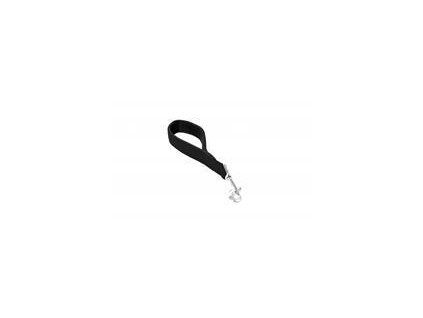 Vodítko DUVO+ Nylon Krátke čierne dvojité 30 cm/ 25 mm