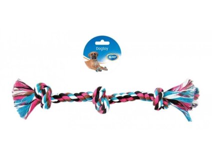 Hračka DUVO+ Lano s 3 uzlami na ťahanie 38 cm