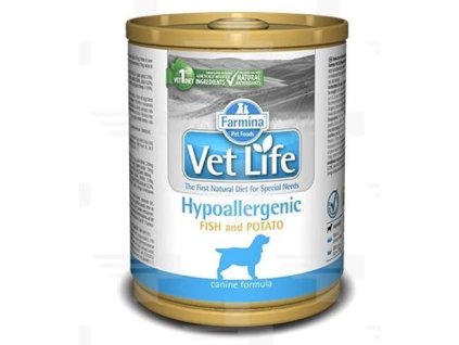 Farmina Vet Life dog Hypoallergenic Fish & Potato konzerva 300 g
