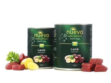 NUEVO dog Adult Lamb & Potato 400 g konzerva
