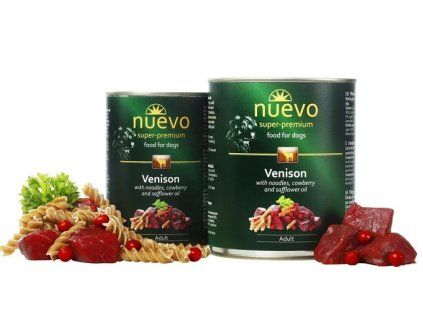 NUEVO dog Adult Venison Menue 400 g konzerva