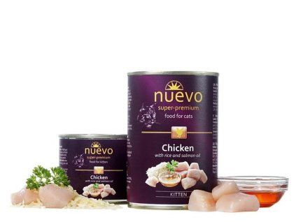 NUEVO cat Kitten Chicken 400 g konzerva