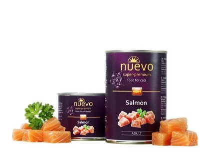 NUEVO cat Adult Salmon 200 g konzerva