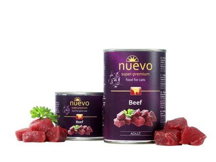 NUEVO cat Adult Beef 200 g konzerva