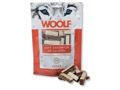 Pamlsok Woolf Dog Salmon Soft Sandwich 100 g
