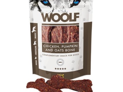 Pamlsok Woolf Dog Chicken & Pumpkin & Oats Bone 100 g