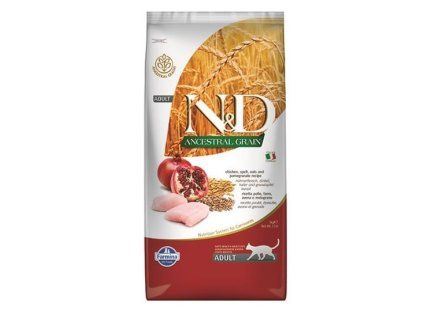 Farmina N&D cat AG adult, chicken, spelt, oats & pomegranate 5 kg