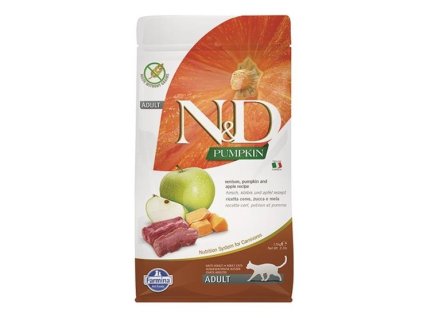 Farmina N&D cat PUMPKIN (GF) adult, venison & apple 1,5 kg
