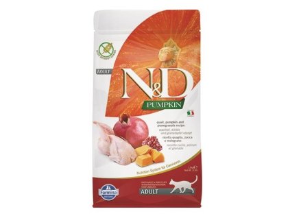 Farmina N&D cat PUMPKIN (GF) adult, quail & pomegranate 1,5 kg
