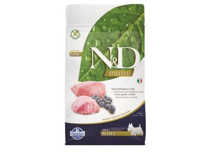 Farmina N&D dog PRIME (GF) adult mini, lamb & blueberry 0,8 kg