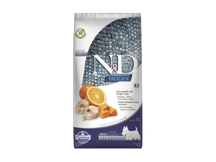 Farmina N&D dog OCEAN PUMPKIN adult mini codfish & orange 7 kg