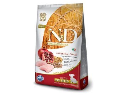 Farmina N&D dog AG puppy mini, chicken, spelt, oats & pomegranate 2,5 kg