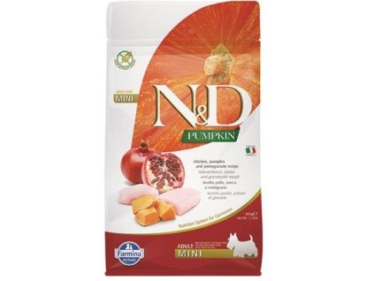 Farmina N&D dog GF PUMPKIN adult mini chicken&pomegranate 0,8 kg