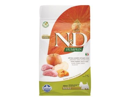 Farmina N&D dog GF PUMPKIN adult mini Wild boar & Apple Adult 2,5 kg