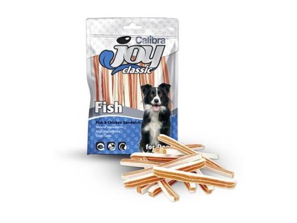 Pamlsok CALIBRA Joy DOG Classic Chicken & Fish Sandwich 80g