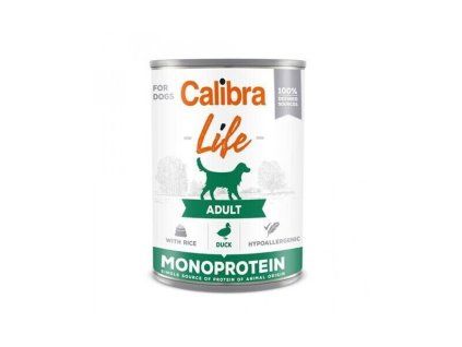 Calibra KONZERVA dog Adult Life Duck & Rice 400g
