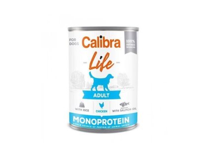 Calibra KONZERVA dog Adult Life Chicken & Rice 400g