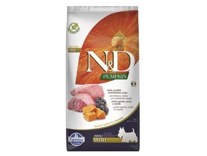 Farmina N&D dog PUMPKIN (GF) adult mini, lamb & blueberry 2,5 kg