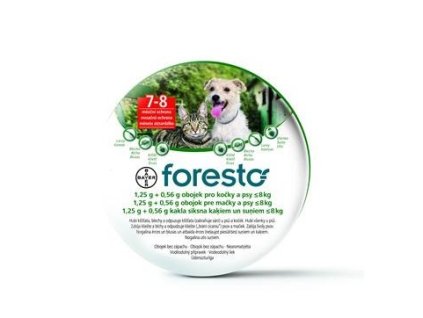 Foresto 1,25 g + 0,56 g obojok pre mačky a psy do 8 kg